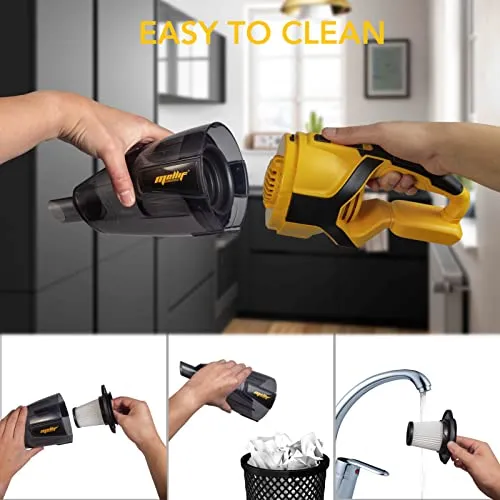 120W Cordless Handheld Vacuum Cleaner Compatible with DeWALT 20V/60V Max Battery for Pet Hair - Image 3