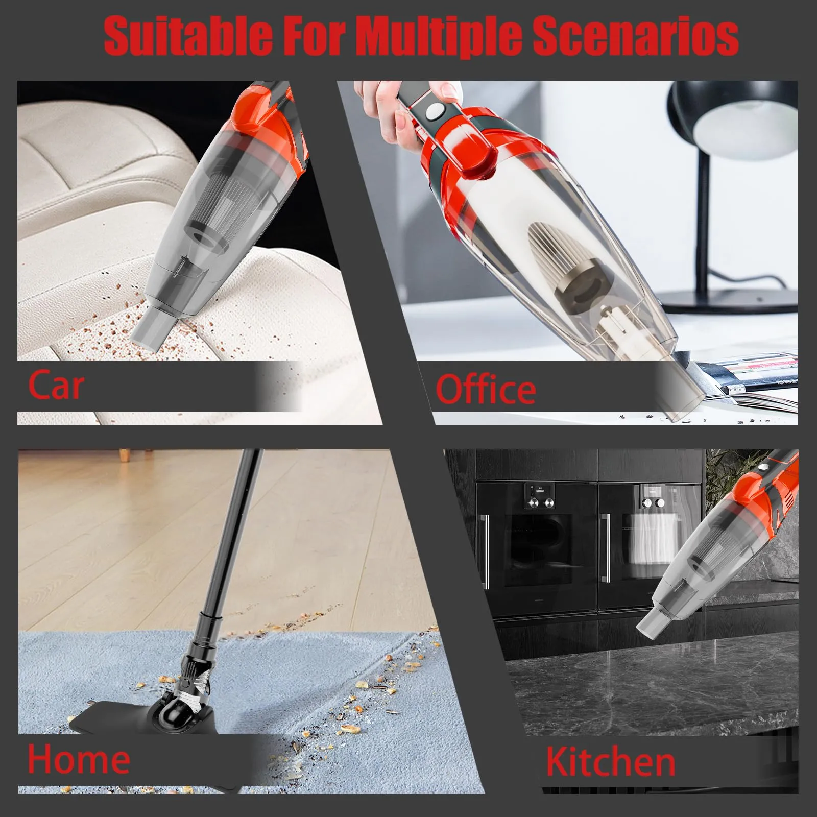 200W Cordless Handheld Vacuum for Milwaukee 18V Battery - Lightweight with 8kPa Suction for Home & Car - Image 5