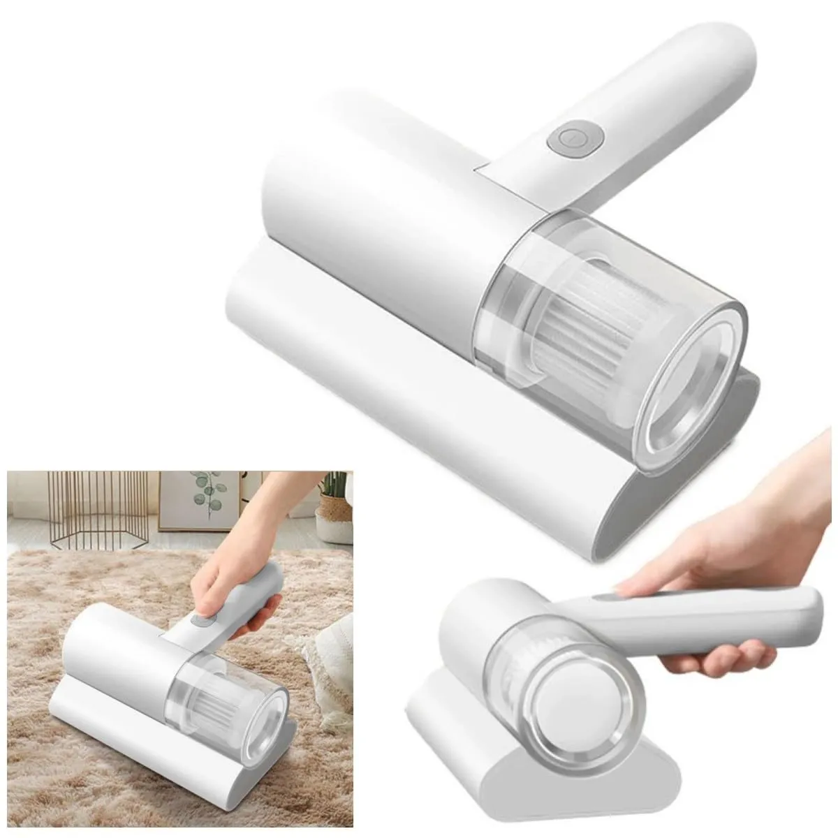 2023 New Bed Vacuum Cleaner - Handheld 12KPa Deep Mattress Vacuum Cleaner for Sofas, Carpets, Pillows