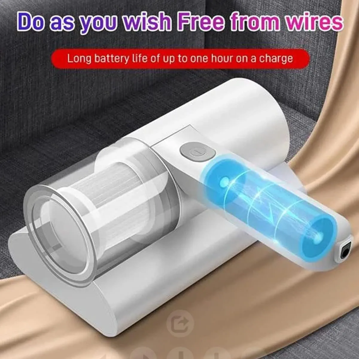2023 New Bed Vacuum Cleaner - Handheld 12KPa Deep Mattress Vacuum Cleaner for Sofas, Carpets, Pillows - Image 4