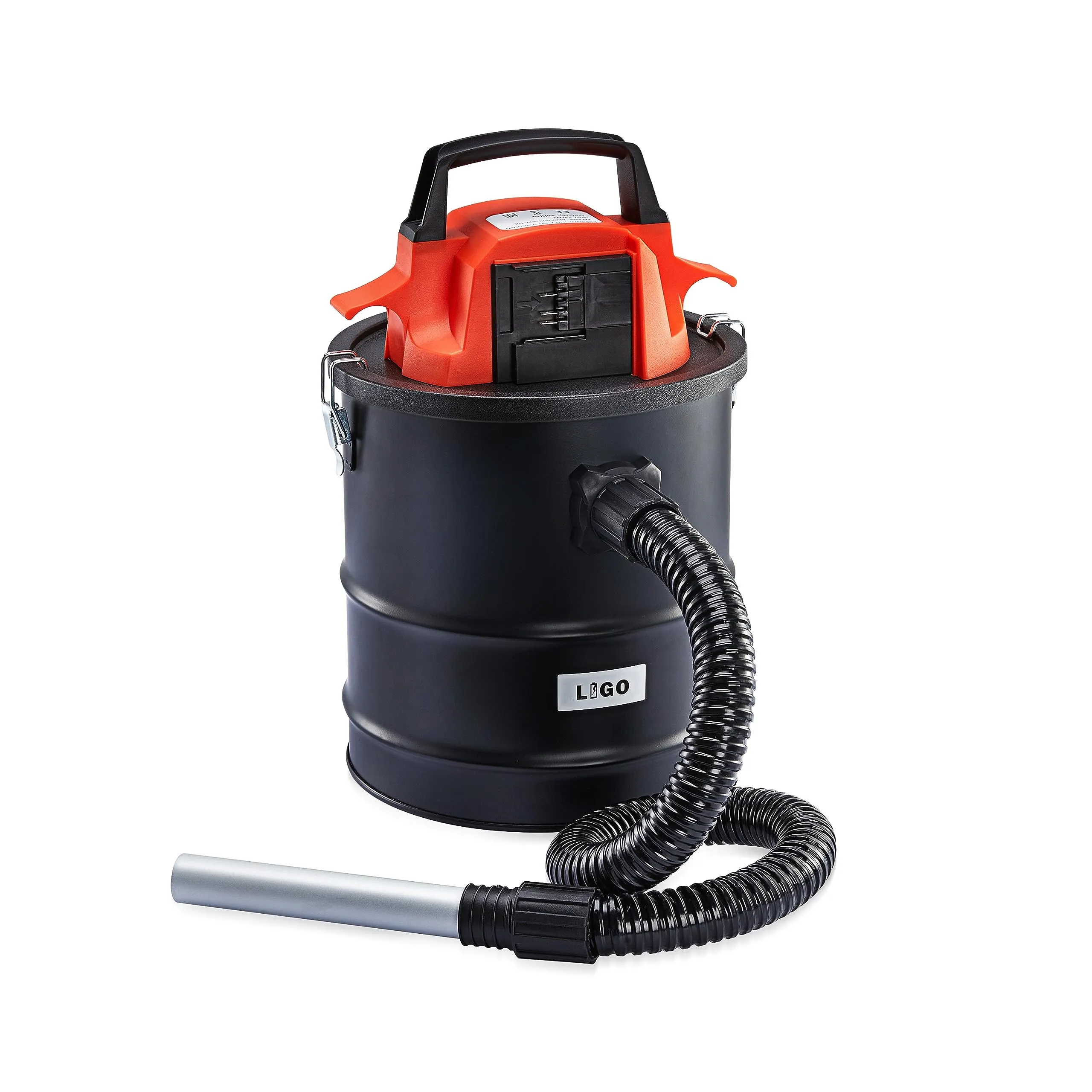 20V Cordless Ash Dust Vacuum Cleaner, 15L Collector for Fireplaces, BBQs, Fire Pits with Battery
