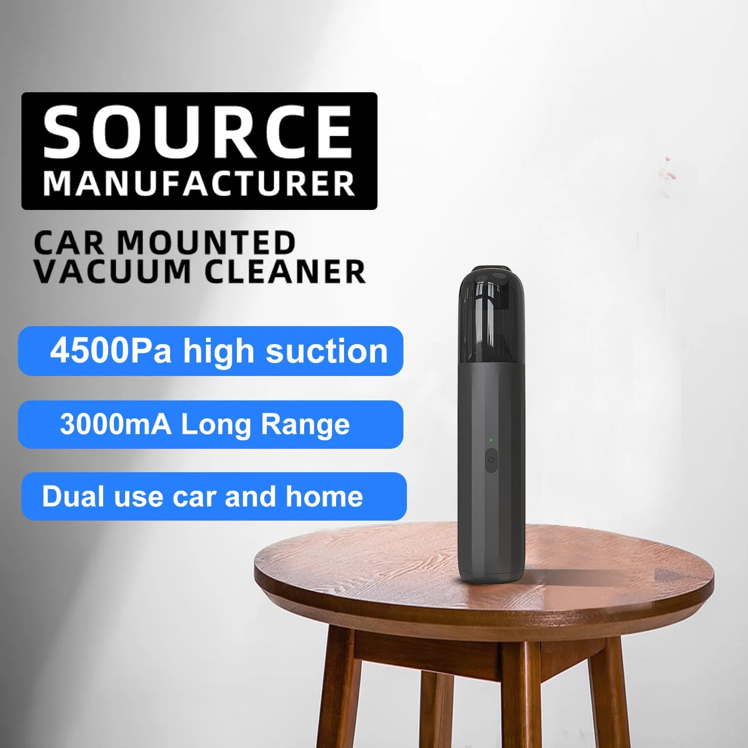 3-in-1 Handheld Vacuum Cleaner & Cordless Blower - Portable Air Duster & Vacuum Pump for Car, Pet Hair - Image 6