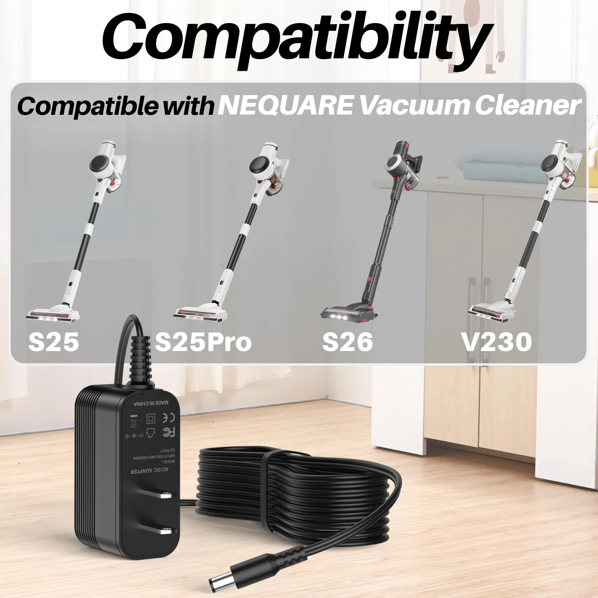 31V DC Power Supply for NEQUARE S25 S25 Pro S25Pro S26 V230 Cordless Vacuum Cleaner - Image 2