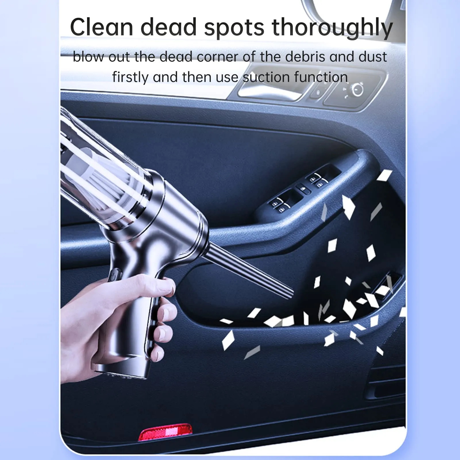 3 in 1 Cordless Vacuum Cleaner - 19000PA Brushless Motor, Portable Rechargeable Mini Vacuum for Home, Car & Pets - Image 6