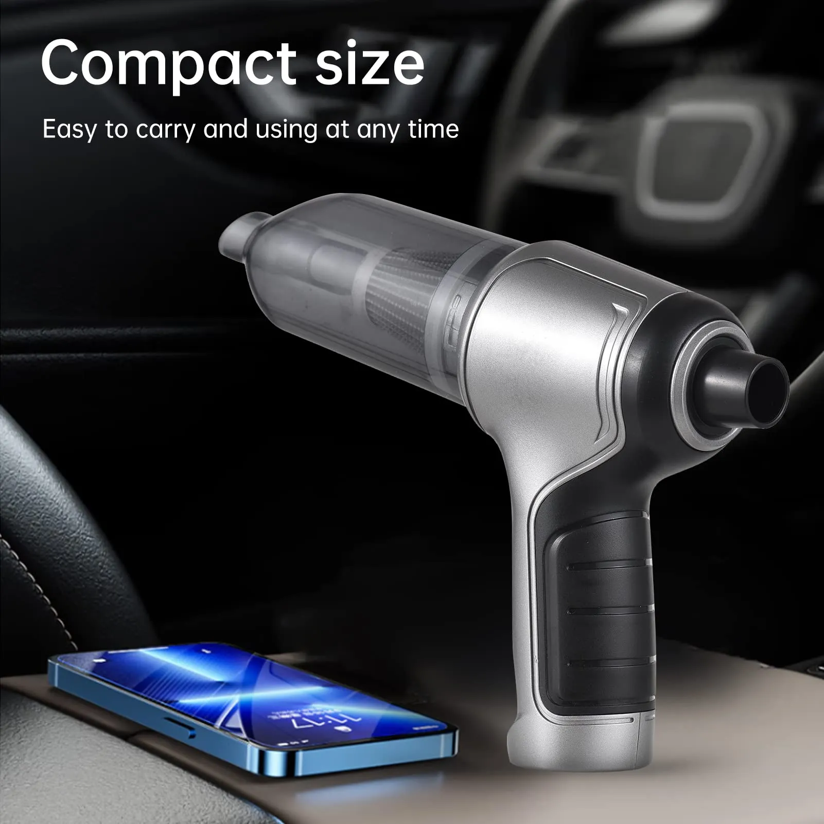 3 in 1 Cordless Vacuum Cleaner - 19000PA Brushless Motor, Portable Rechargeable Mini Vacuum for Home, Car & Pets - Image 8
