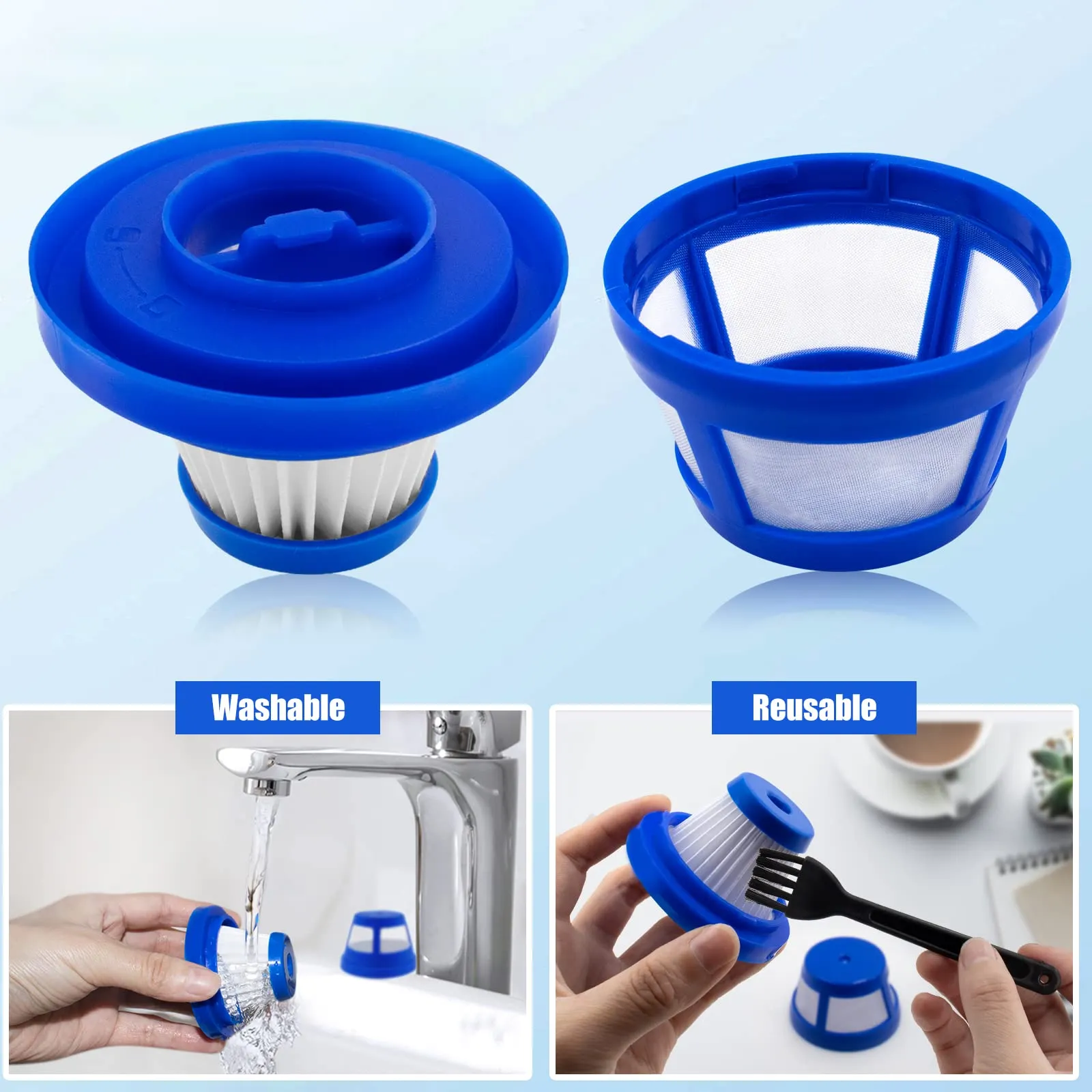 6 Pcs HEPA Filter Accessories for Eufy HomeVac H11 & H11 Cordless Vacuum Cleaner - Odashen 5 6 Pcs HEPA Filter Accessories for Eufy HomeVac H11 & H11 Cordless Vacuum Cleaner - Odashen - Image 5