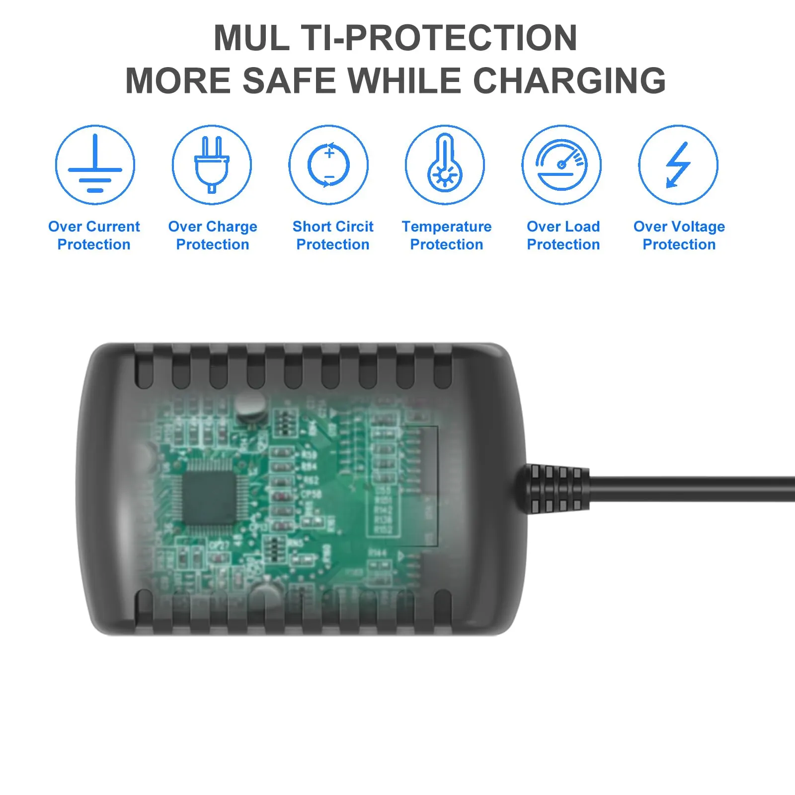 9.6V Charger for Shark UltraCyclone Pro CH901 CH90114 Cordless Handheld Vacuum with 6ft Power Cord - Image 3