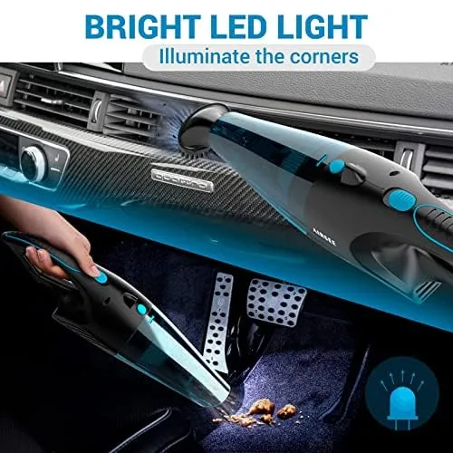 AIRSEE Handheld Vacuum, 13 KPA Cordless Mini Vacuum Cleaner with LED Light & 600ml Dust Cup - Image 5