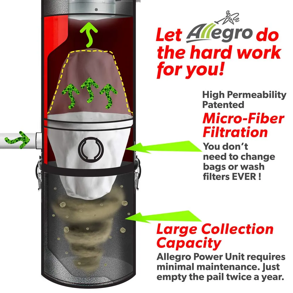 Allegro MUA50 Champion Central Vacuum Power Unit for Homes Up to 6,000 Sq Ft - Made in Canada - Image 4