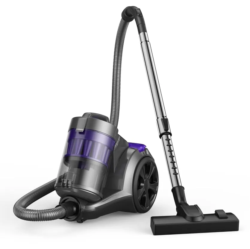 Aspiron CA033 Bagless Canister Vacuum Cleaner 1400W Strong Suction for Pet Hair & Dust, 20 ft Cord