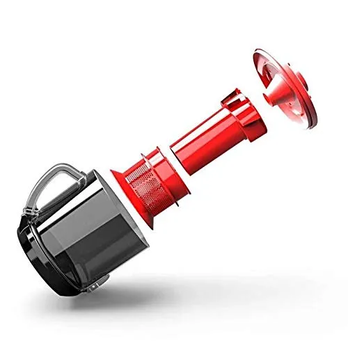 Aspiron Energy Efficient Canister Vacuum Cleaner with Large Dirt Cup and Flat Suction Nozzle - Image 3