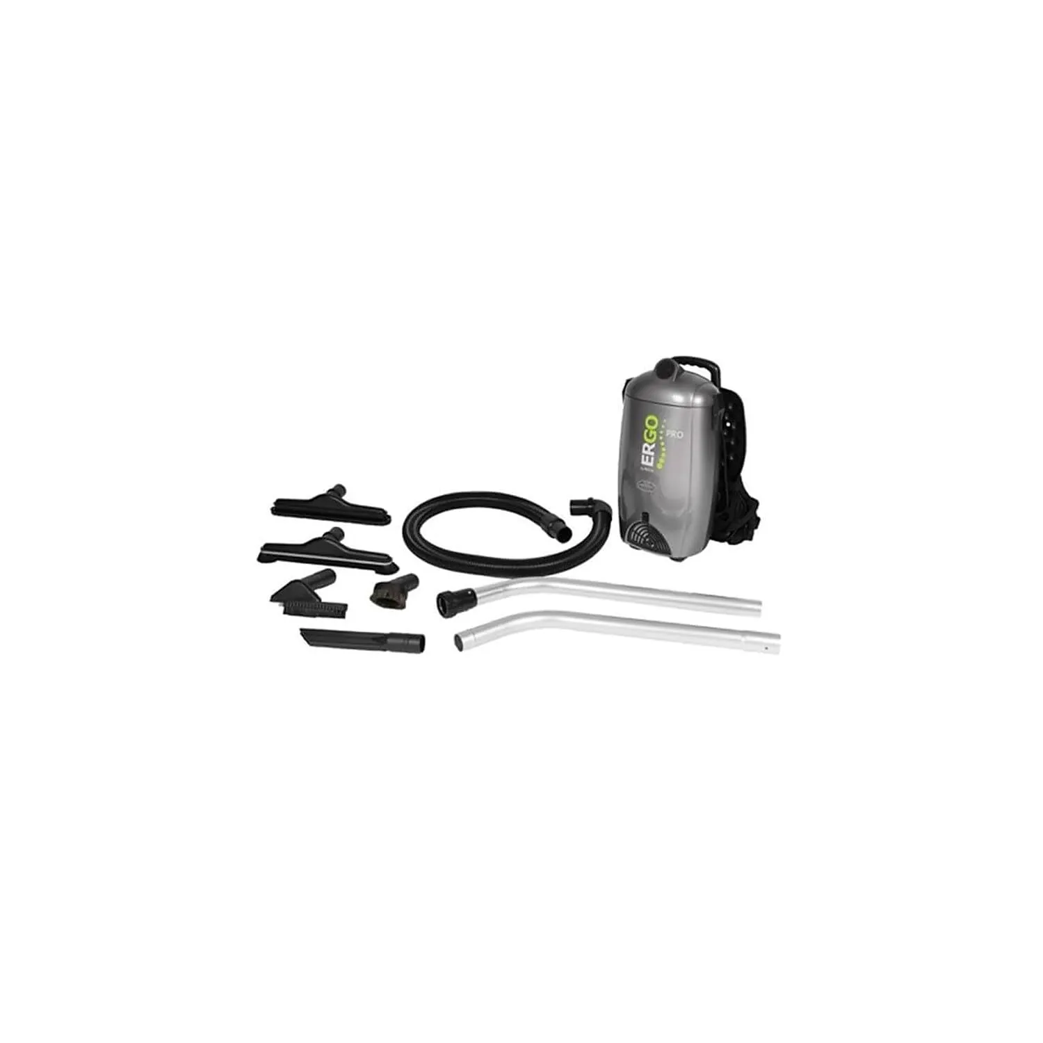 Atrix Ergo PRO HEPA Backpack Vacuum 8-Quart, Grey - Powerful, Quiet, Lightweight Design for Commercial Use