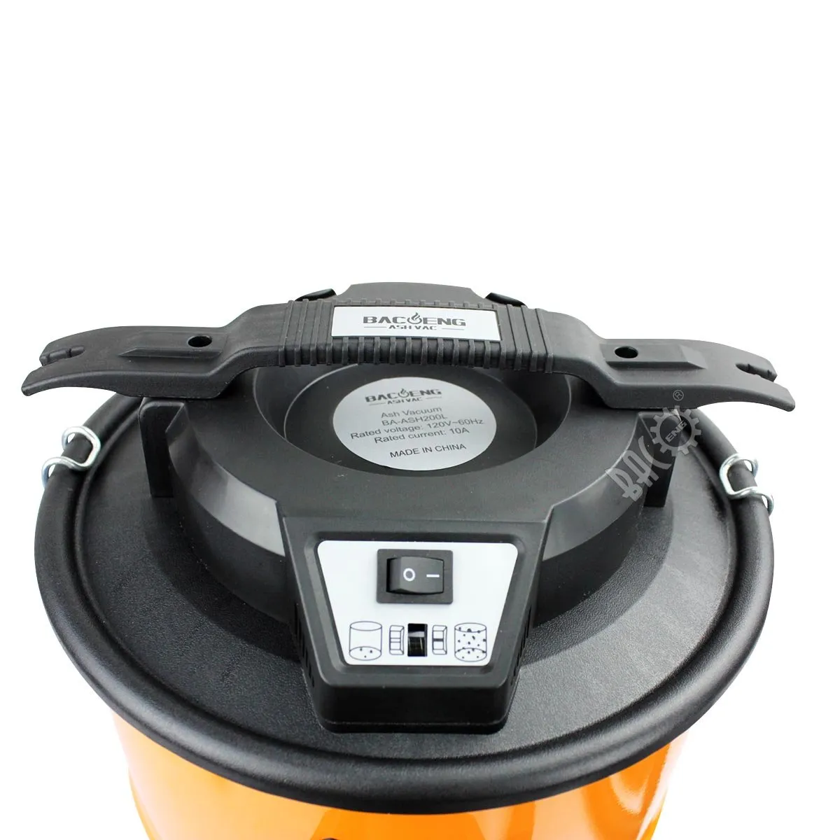 BACOENG 5.3-Gallon Ash Vacuum Cleaner with Double Stage Filtration and Powerful 1200W Motor - Image 3