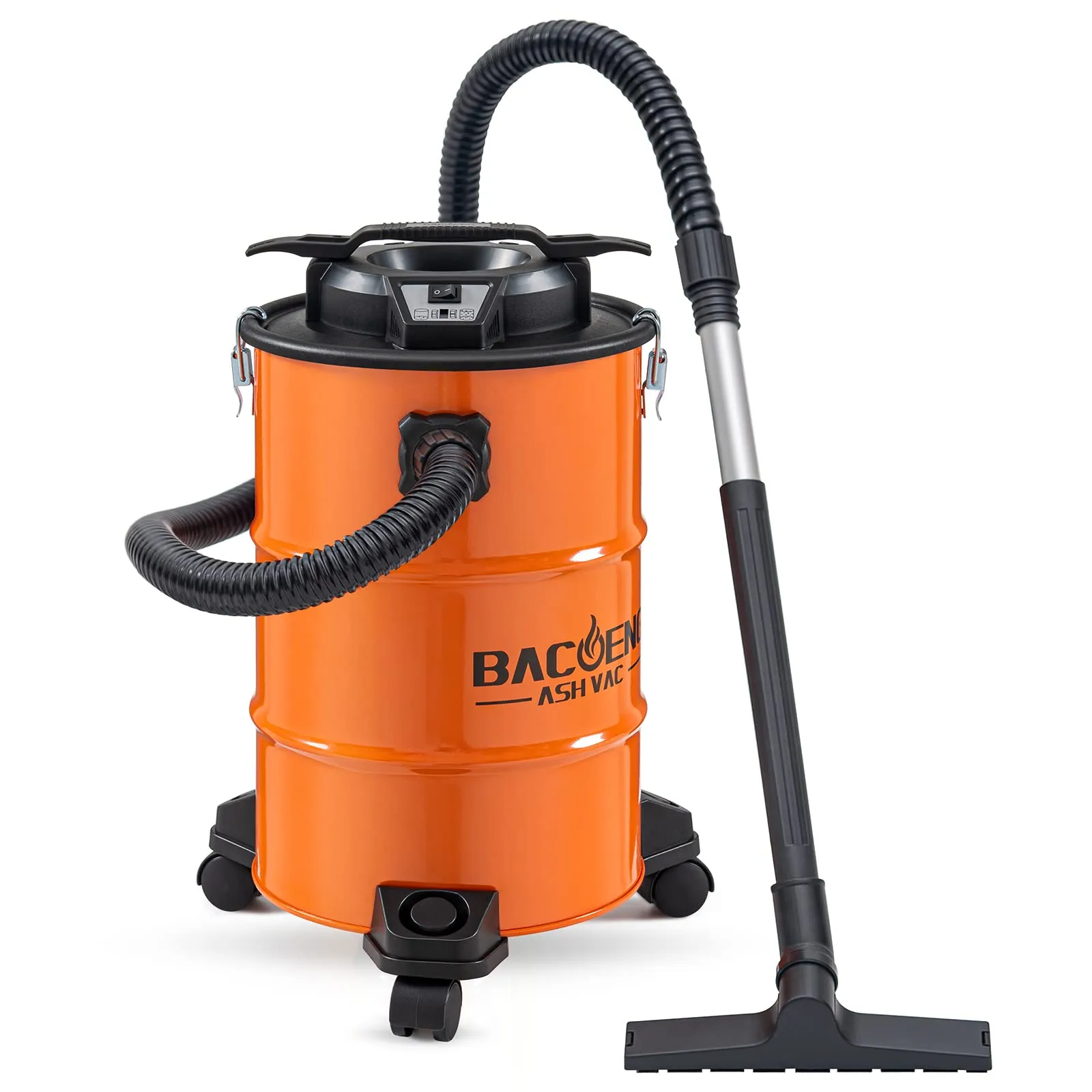 BACOENG 5.3-Gallon Ash Vacuum with 10 Amp Powerful Suction, HEPA Filter & 5FT Metal Hose 2 BACOENG 5.3-Gallon Ash Vacuum with 10 Amp Powerful Suction, HEPA Filter & 5FT Metal Hose - Image 2