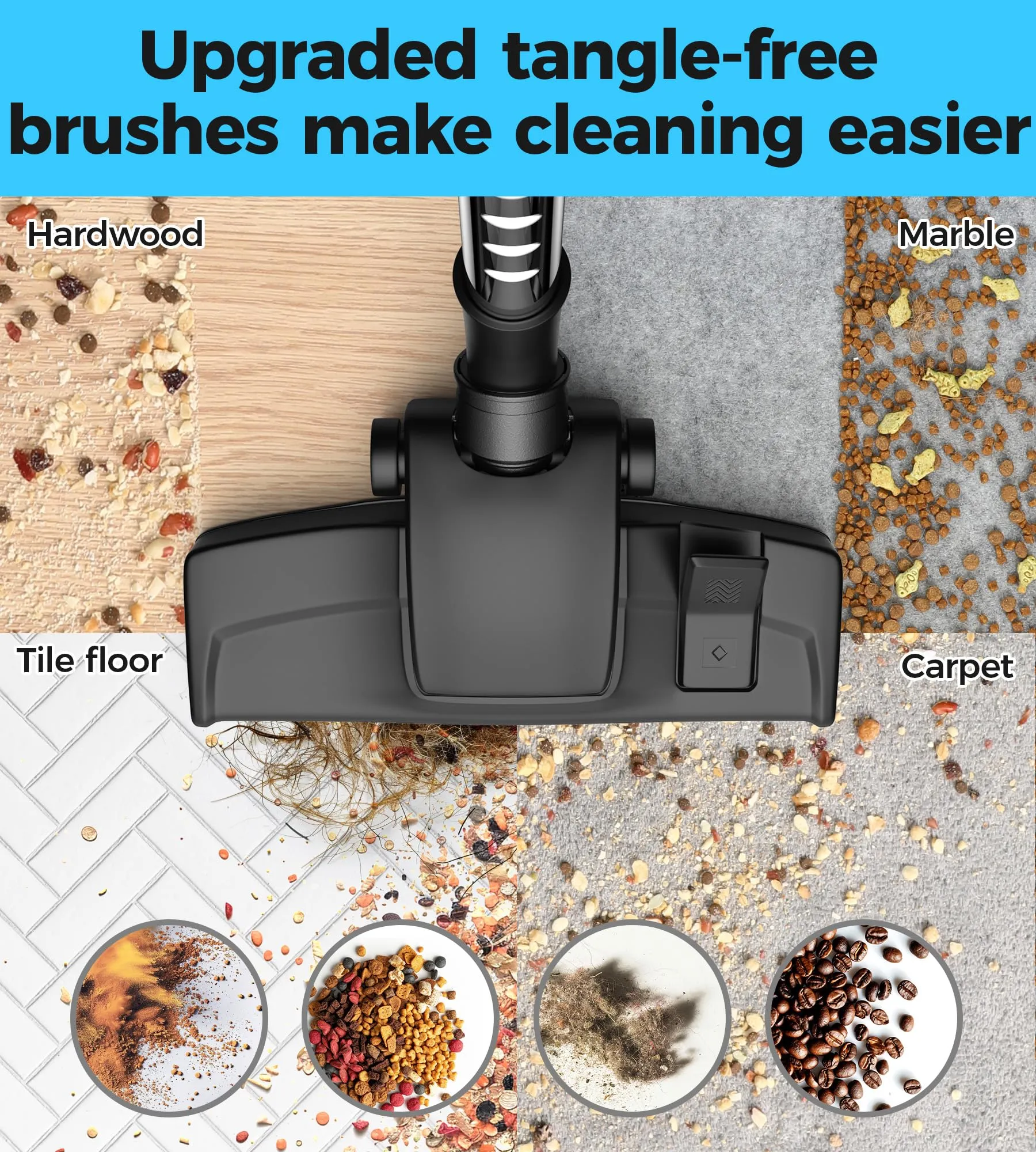 Bagged Canister Vacuum Cleaner, 1300W/25Kpa, Lightweight, 4 Tools, 6 Bags, Ideal for Hard Floors & Carpets - Image 6