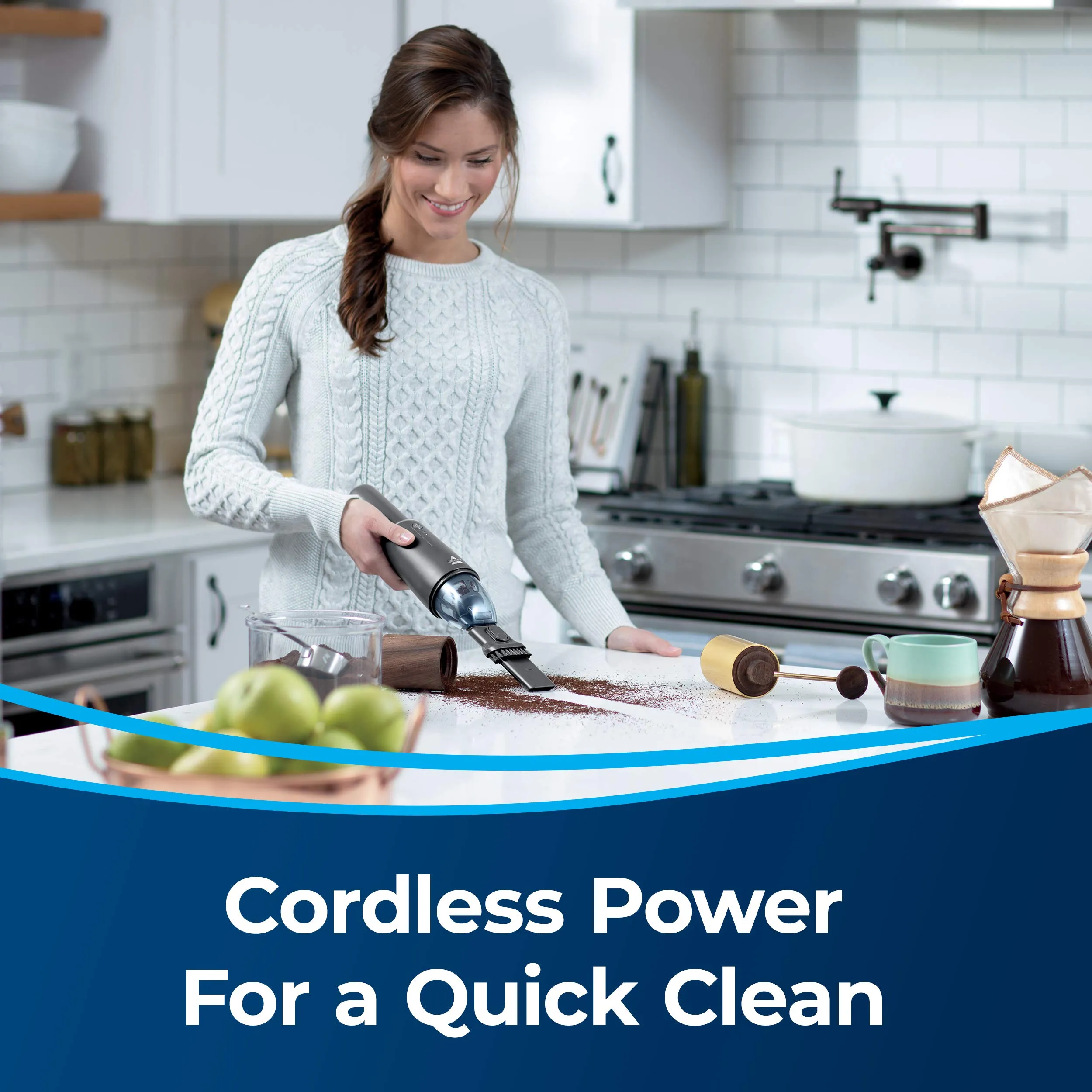 BISSELL AeroSlim Cordless Handheld Vacuum, 29869 - Compact & Sleek Design, 12-Min Battery, Black - Image 3