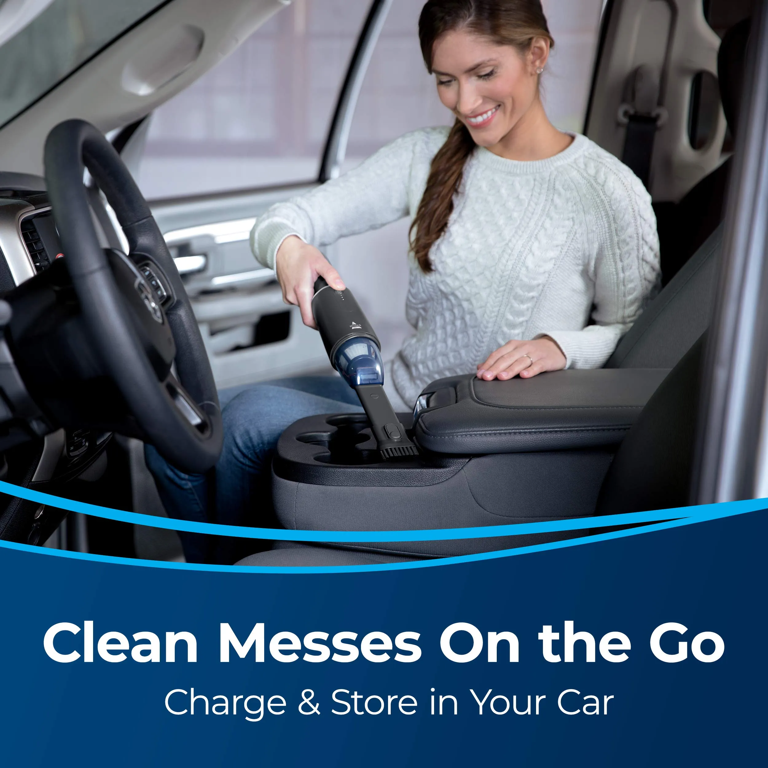 BISSELL AeroSlim Cordless Handheld Vacuum, 29869 - Compact & Sleek Design, 12-Min Battery, Black - Image 4