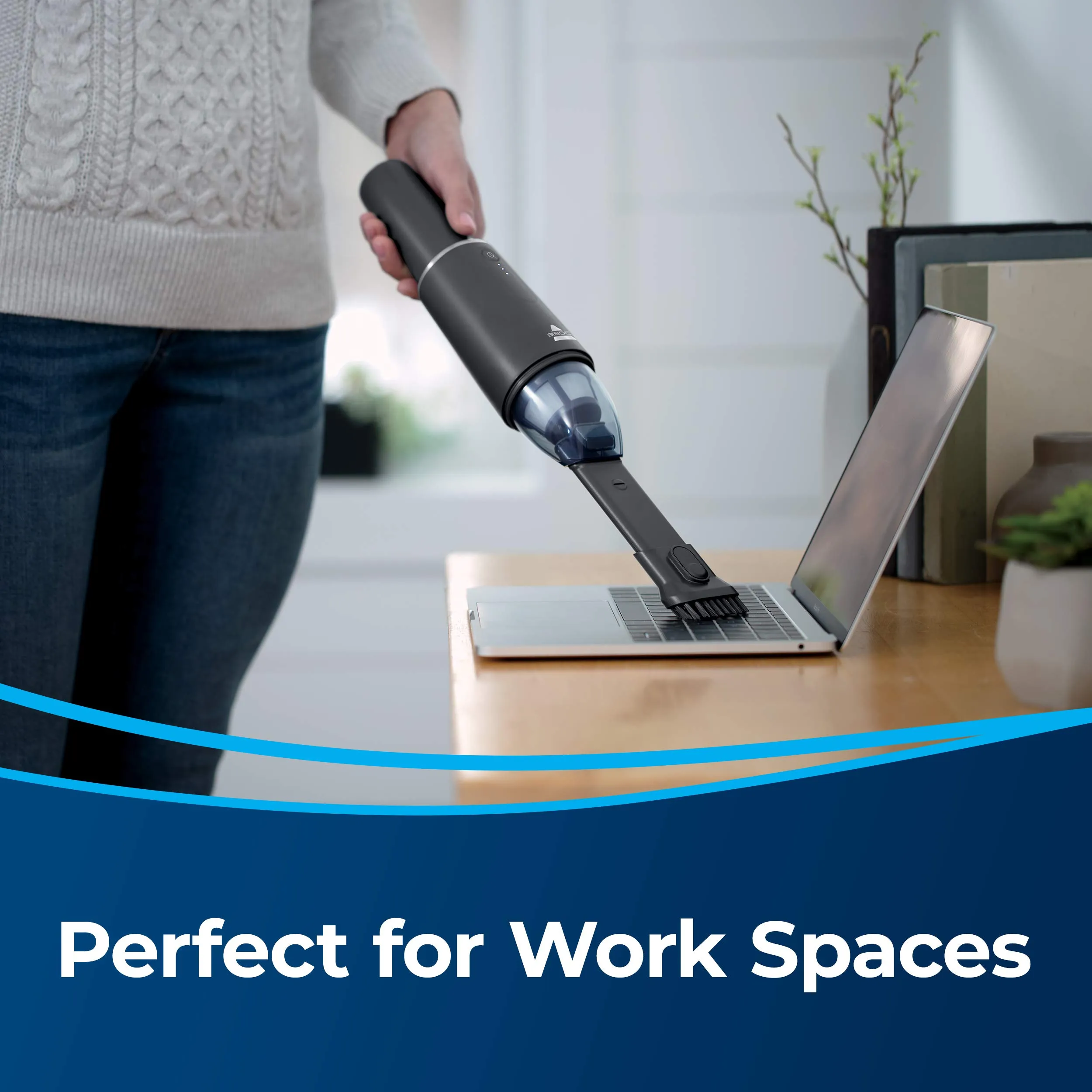 BISSELL AeroSlim Cordless Handheld Vacuum, 29869 - Compact & Sleek Design, 12-Min Battery, Black - Image 6