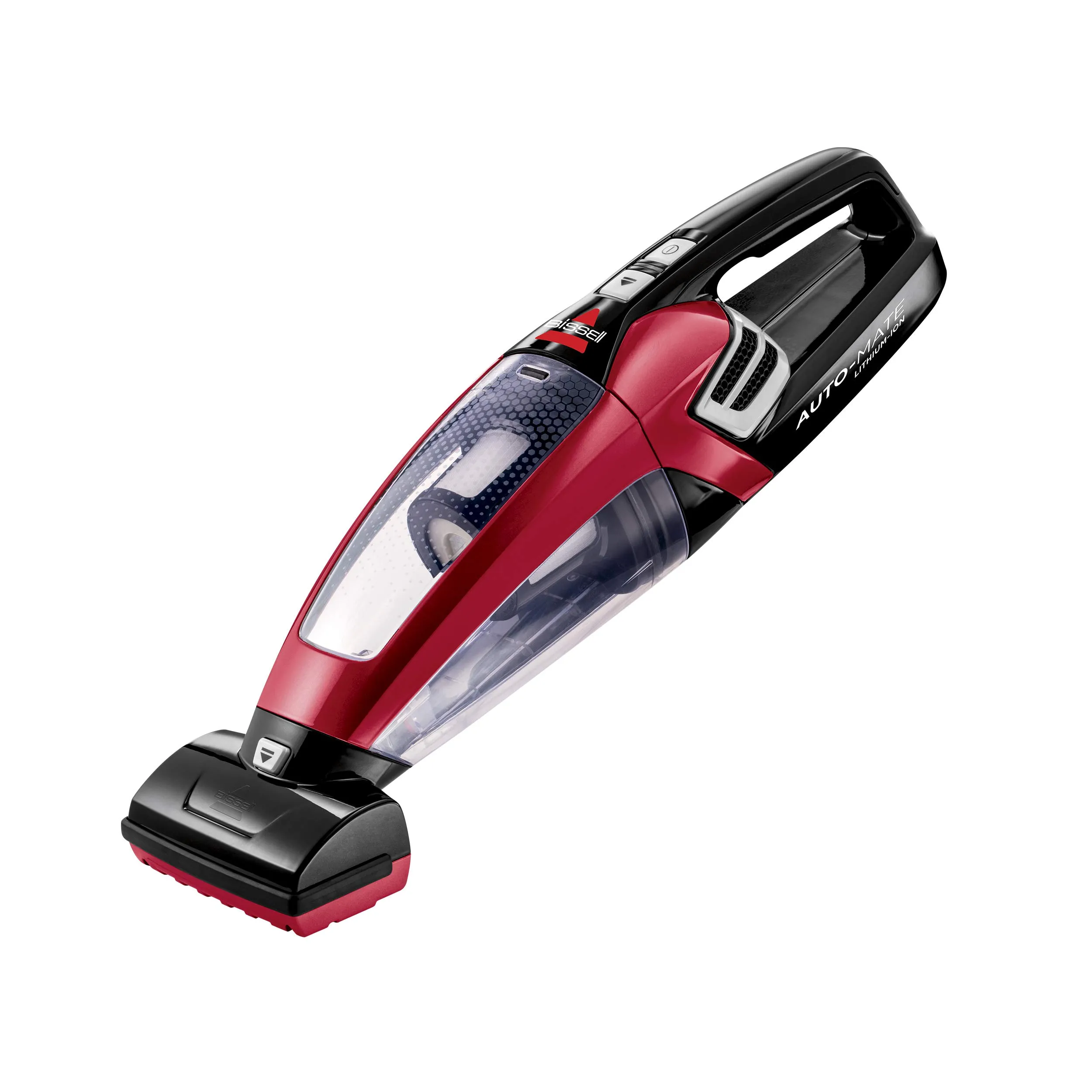 BISSELL AutoMate Lithium Ion Cordless Handheld Car Vacuum, 2284W, Red - Powerful Suction & Tools