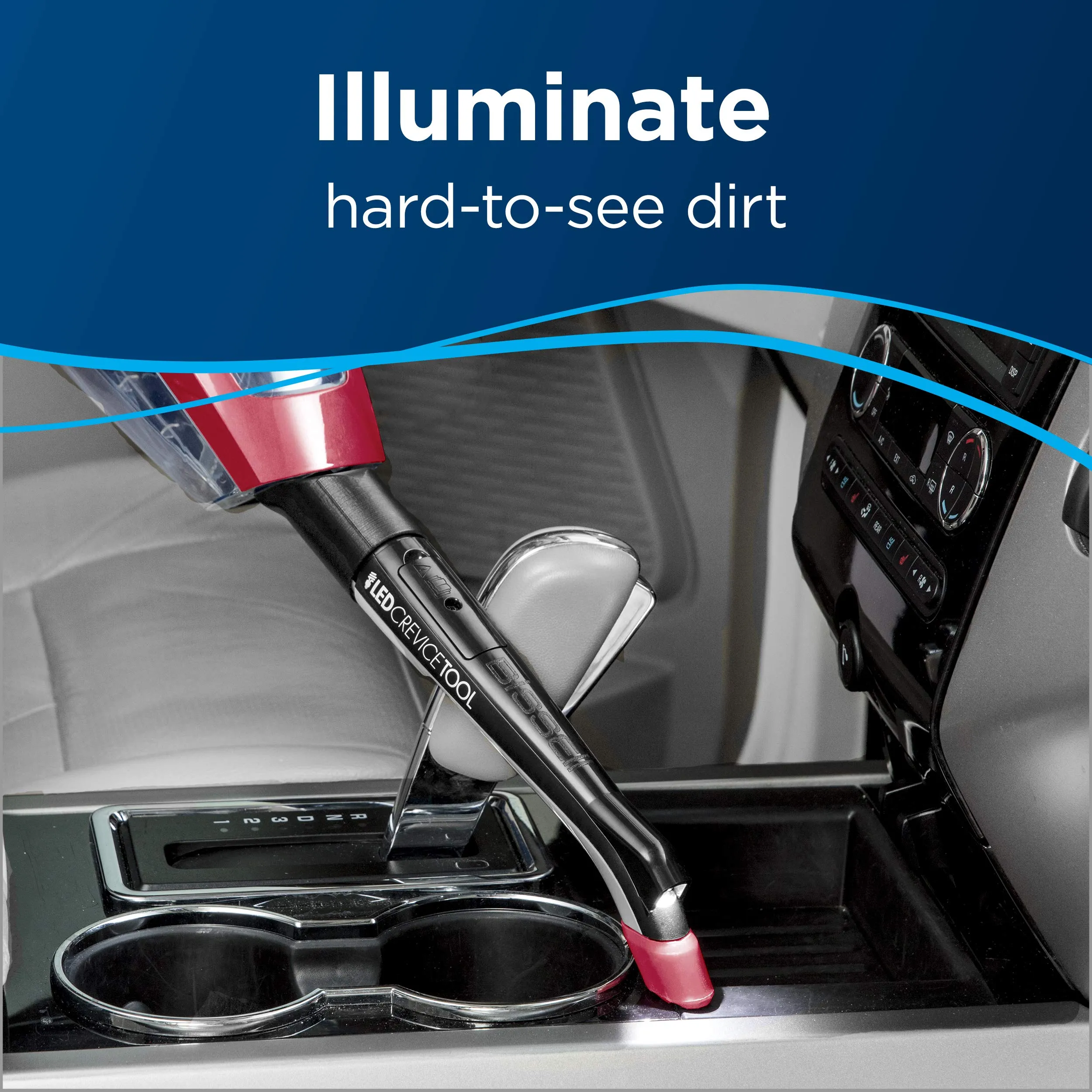 BISSELL AutoMate Lithium Ion Cordless Handheld Car Vacuum, 2284W, Red - Powerful Suction & Tools - Image 4