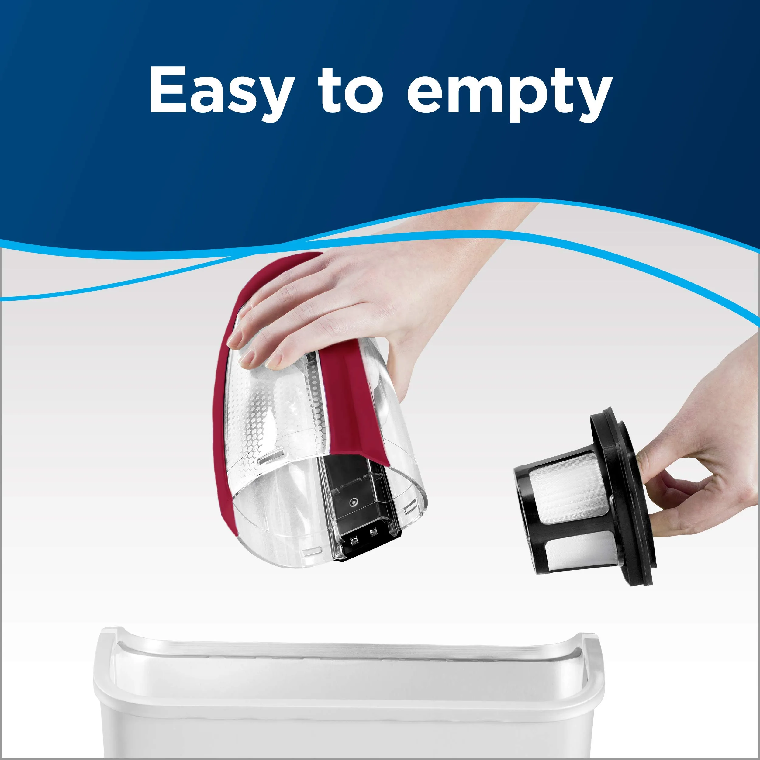 BISSELL AutoMate Lithium Ion Cordless Handheld Car Vacuum, 2284W, Red - Powerful Suction & Tools - Image 7