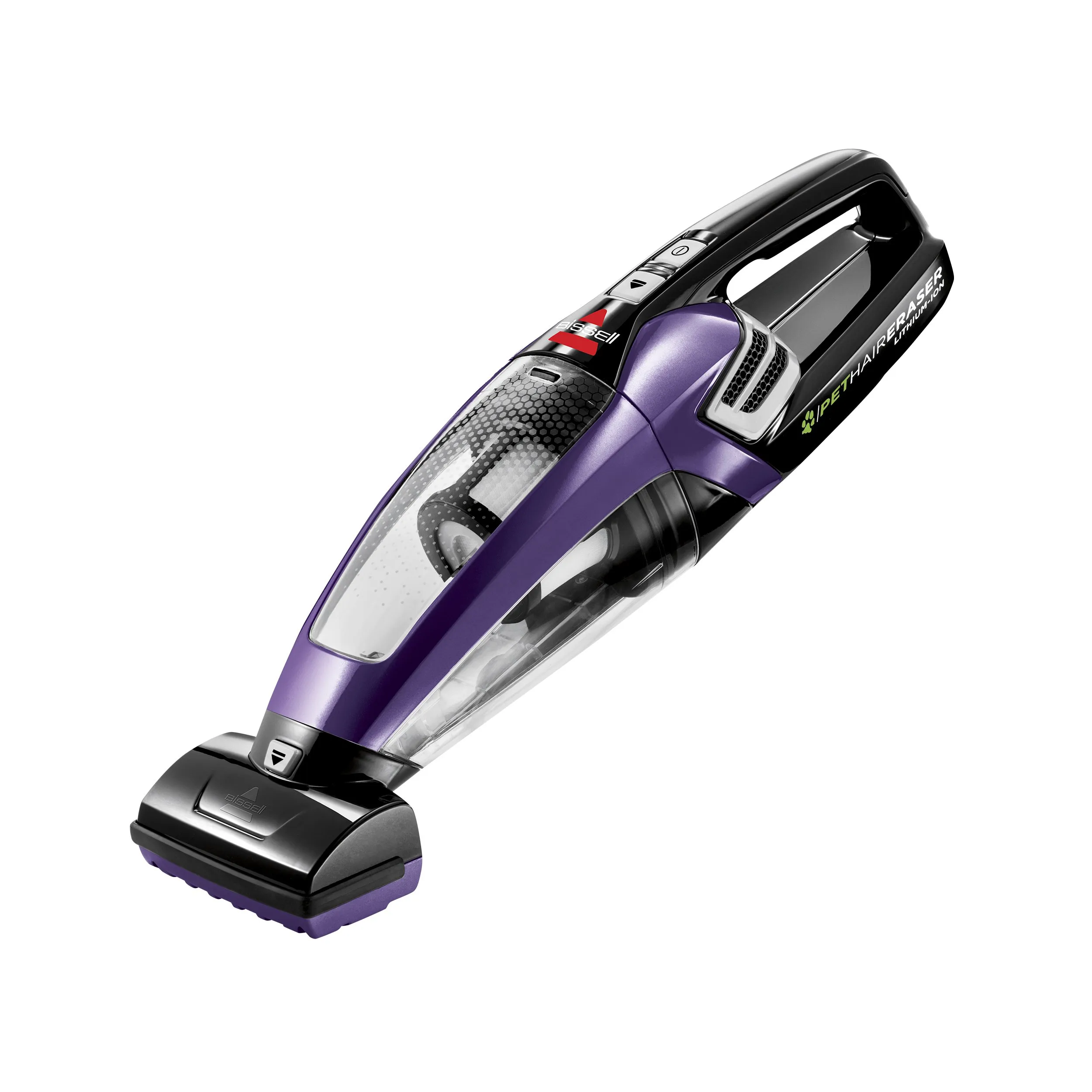 Bissell Pet Hair Eraser Lithium Ion Cordless Hand Vacuum - Purple, 14V Battery, Easy-to-Empty Dirt Tank