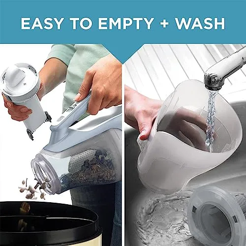 BLACK+DECKER 16V MAX Cordless Hand Vacuum with Charger, Wall Mount & Brush Tool - Powerful Suction - Image 5