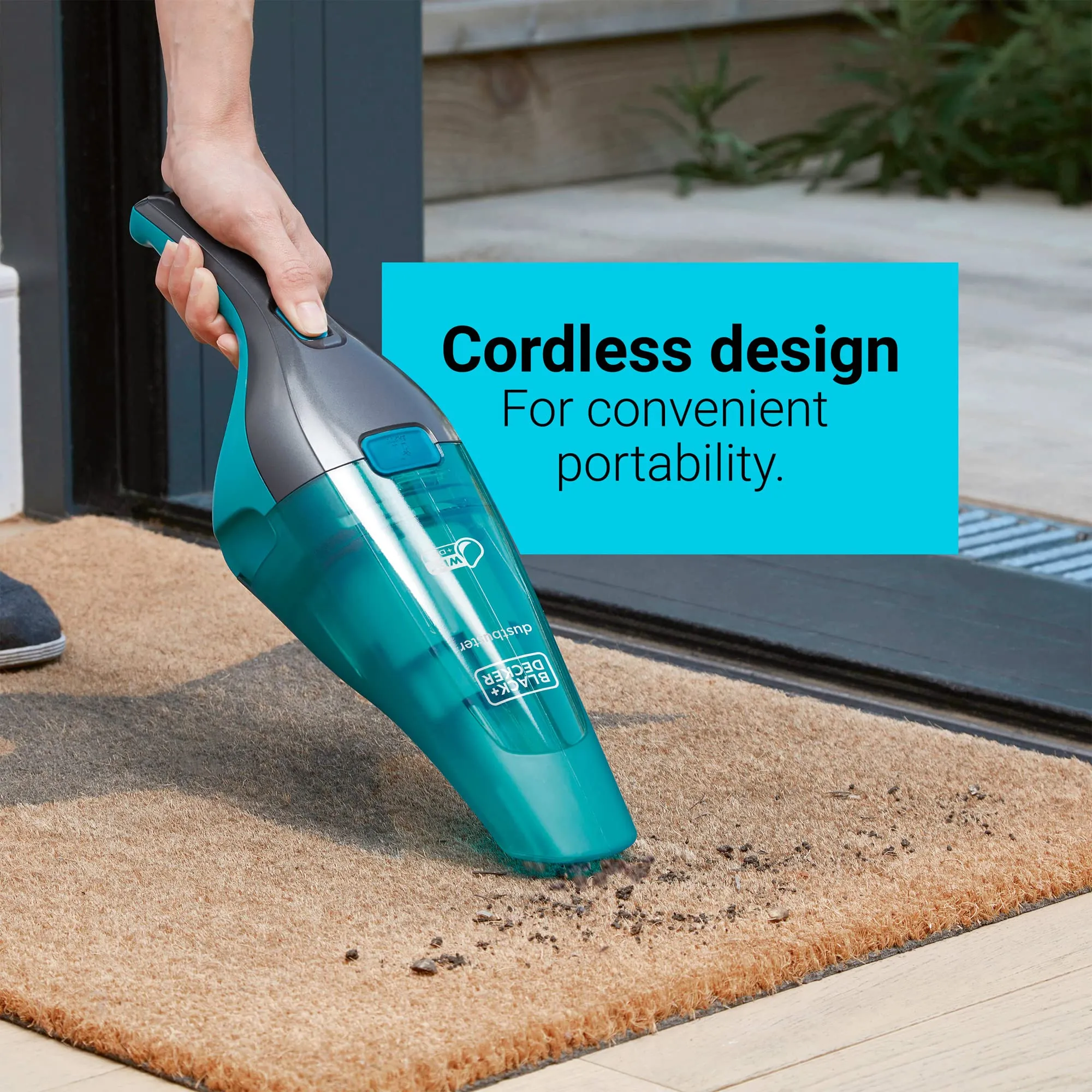 Black+Decker 8V Cordless Wet/Dry Handheld Vacuum - 13 oz Dustbowl, Lightweight, Easy Storage - Image 5