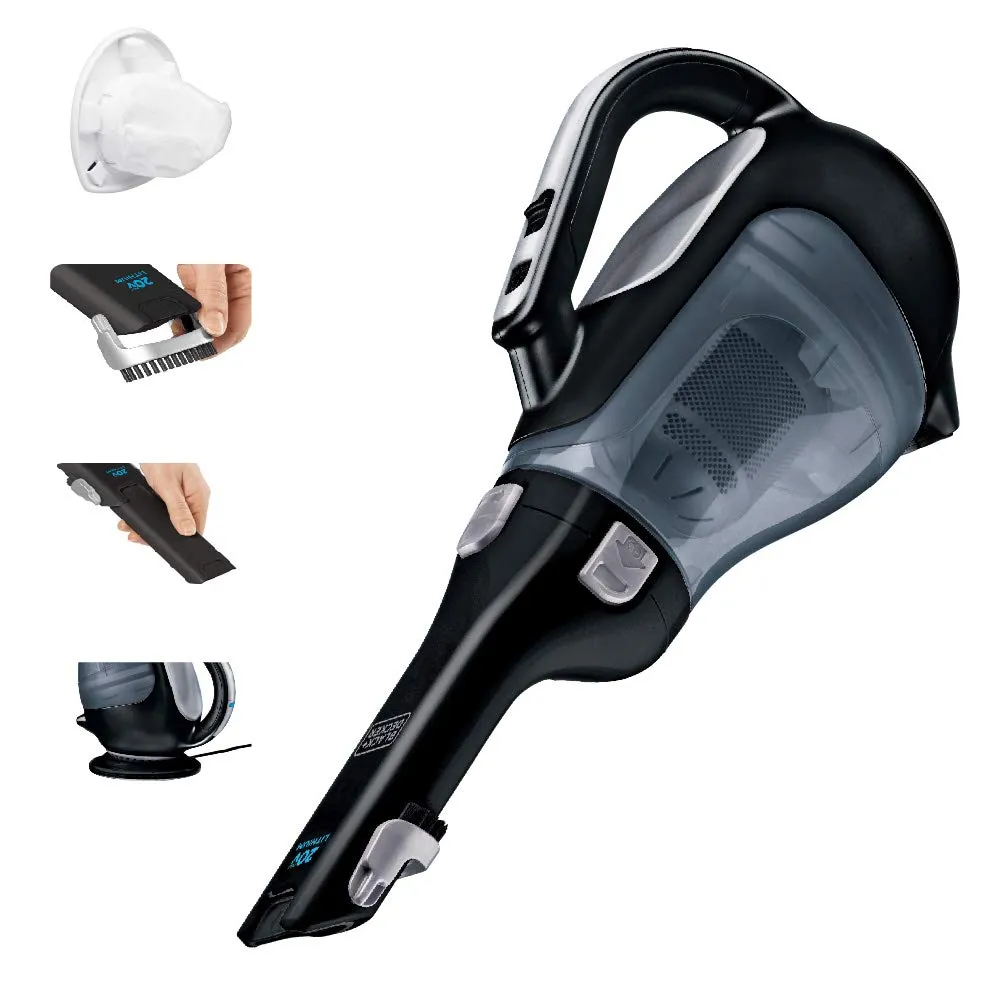 BLACK+DECKER AdvancedClean 20V Cordless Handheld Vacuum for Home and Car, Strong Suction Power