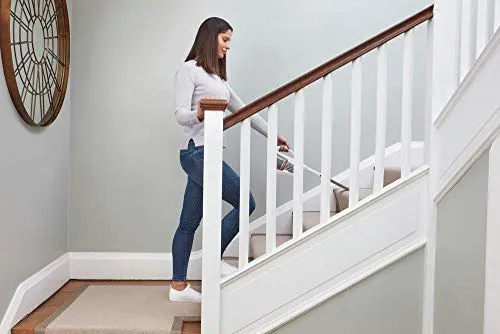 BLACK+DECKER AdvancedClean+ Cordless Handheld Vacuum, 4X Suction Power, White, Extra Long Crevice Tool - Image 11