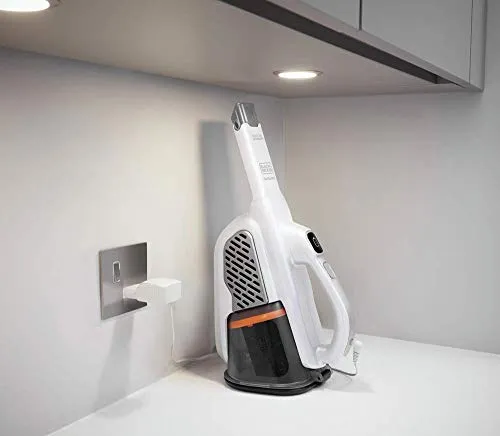 BLACK+DECKER AdvancedClean+ Cordless Handheld Vacuum, 4X Suction Power, White, Extra Long Crevice Tool - Image 6