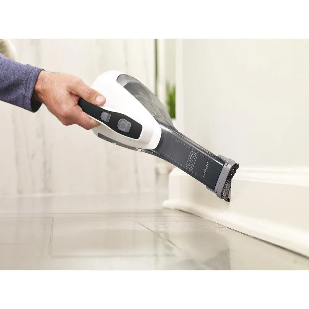 BLACK+DECKER AdvancedClean Cordless Handheld Vacuum, Powder White - Strong Suction & Versatile Tools - Image 5