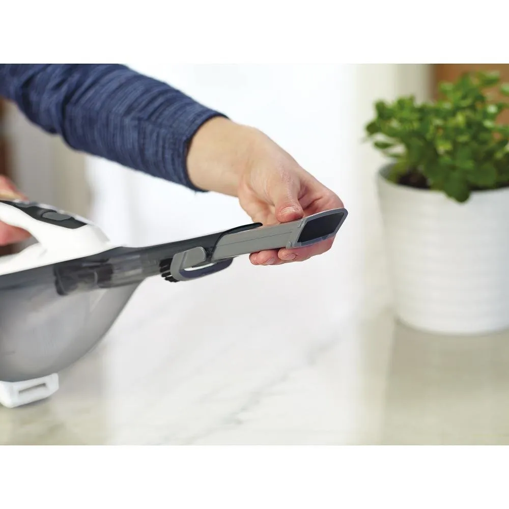 BLACK+DECKER AdvancedClean Cordless Handheld Vacuum, Powder White - Strong Suction & Versatile Tools - Image 6