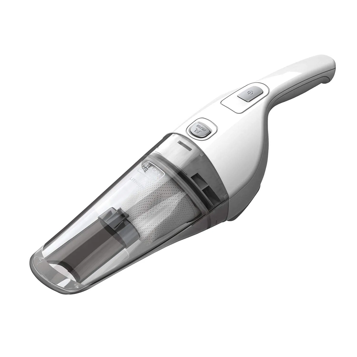BLACK+DECKER Cordless Hand Vacuum 2Ah, Power White - Lightweight, Bagless, Easy to Clean
