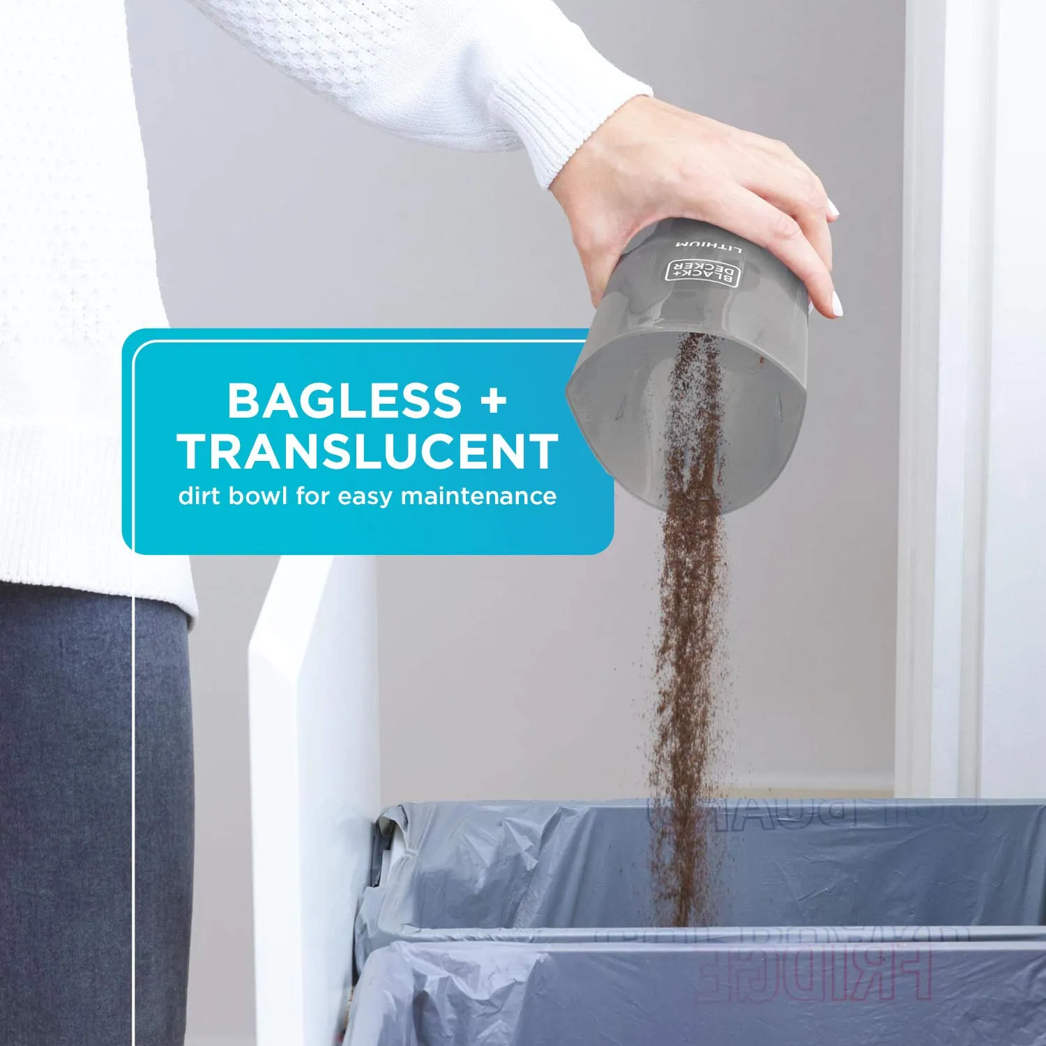 BLACK+DECKER Cordless Hand Vacuum 2Ah, Power White - Lightweight, Bagless, Easy to Clean - Image 4