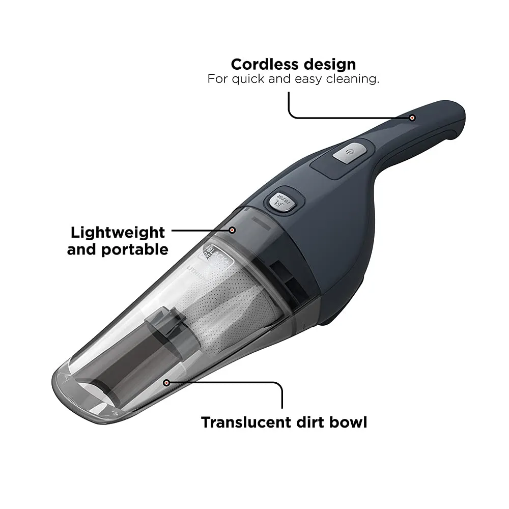 BLACK+DECKER Cordless Handheld Vacuum - Multi-Surface Use, Lightweight, Easy-View Dirt Bowl - Image 2