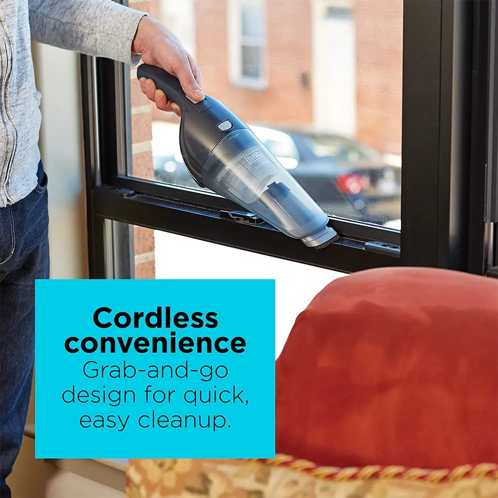 BLACK+DECKER Cordless Handheld Vacuum - Multi-Surface Use, Lightweight, Easy-View Dirt Bowl - Image 3