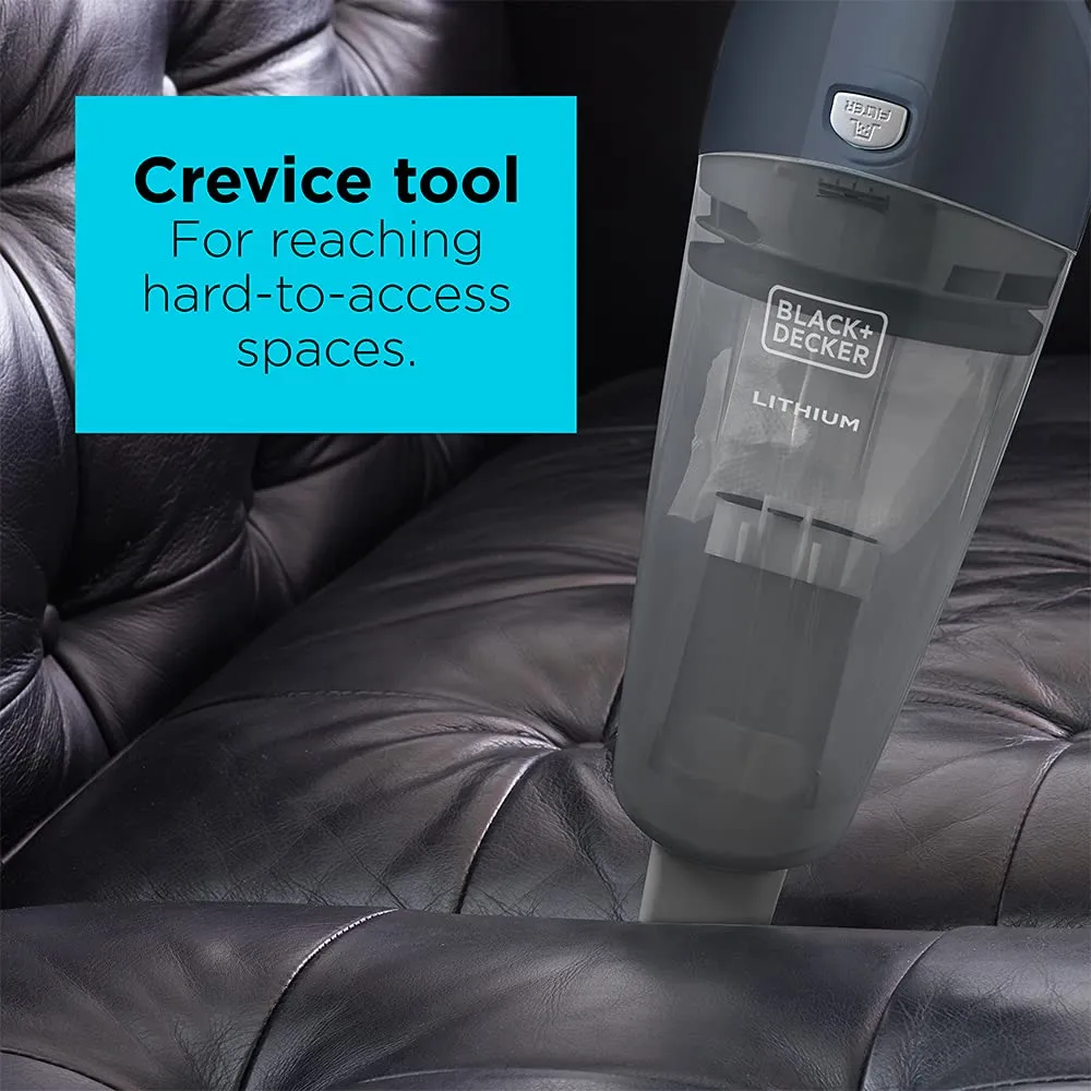 BLACK+DECKER Cordless Handheld Vacuum - Multi-Surface Use, Lightweight, Easy-View Dirt Bowl - Image 4