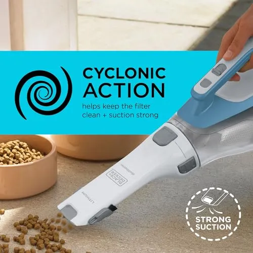 BLACK+DECKER dustbuster AdvancedClean Cordless Handheld Vacuum, 16V, Compact Design, Multi-Surface Use - Image 6