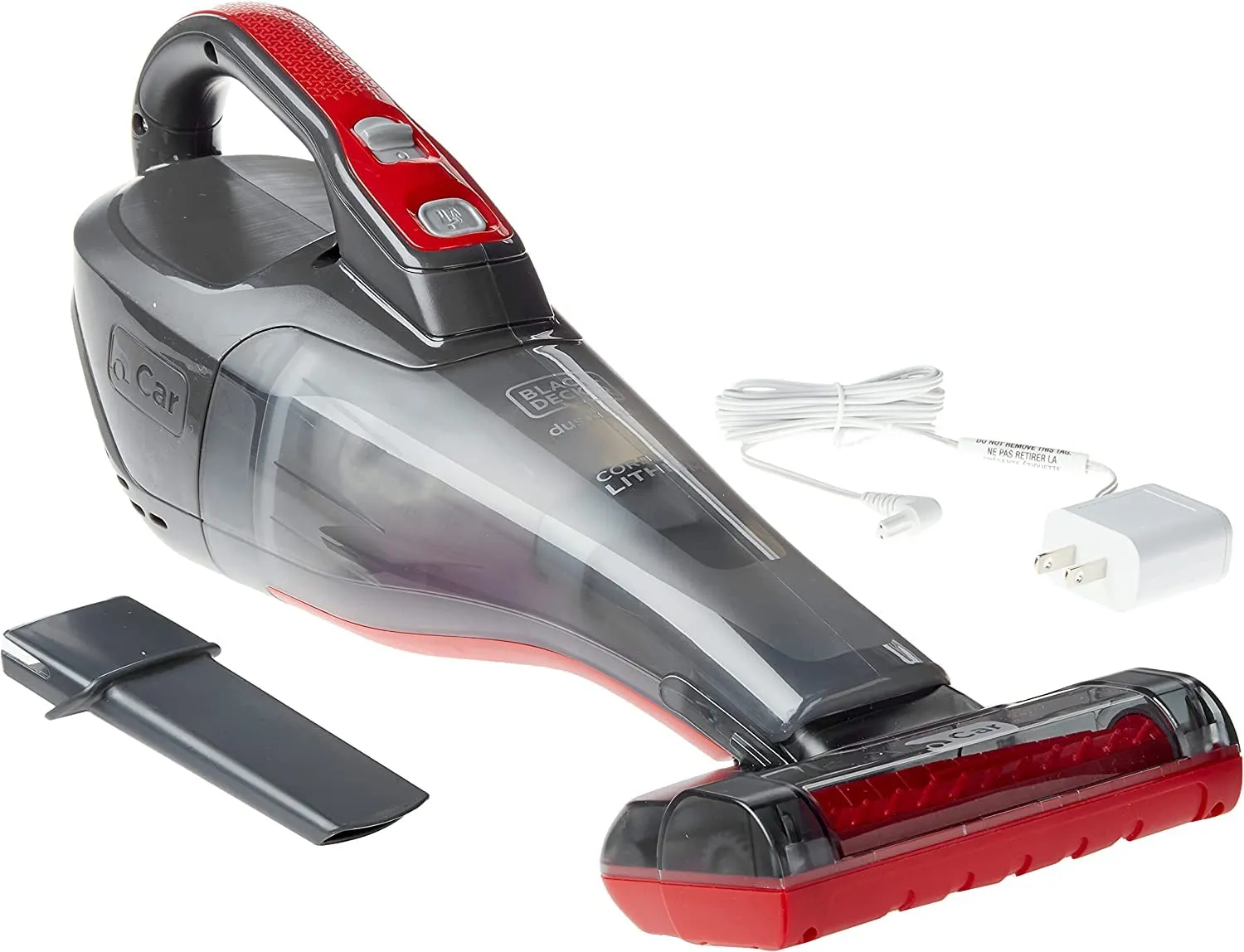 Black+Decker Dustbuster Cordless Handheld Car Vacuum, Gray - Lightweight, Long-Lasting Battery - Image 2