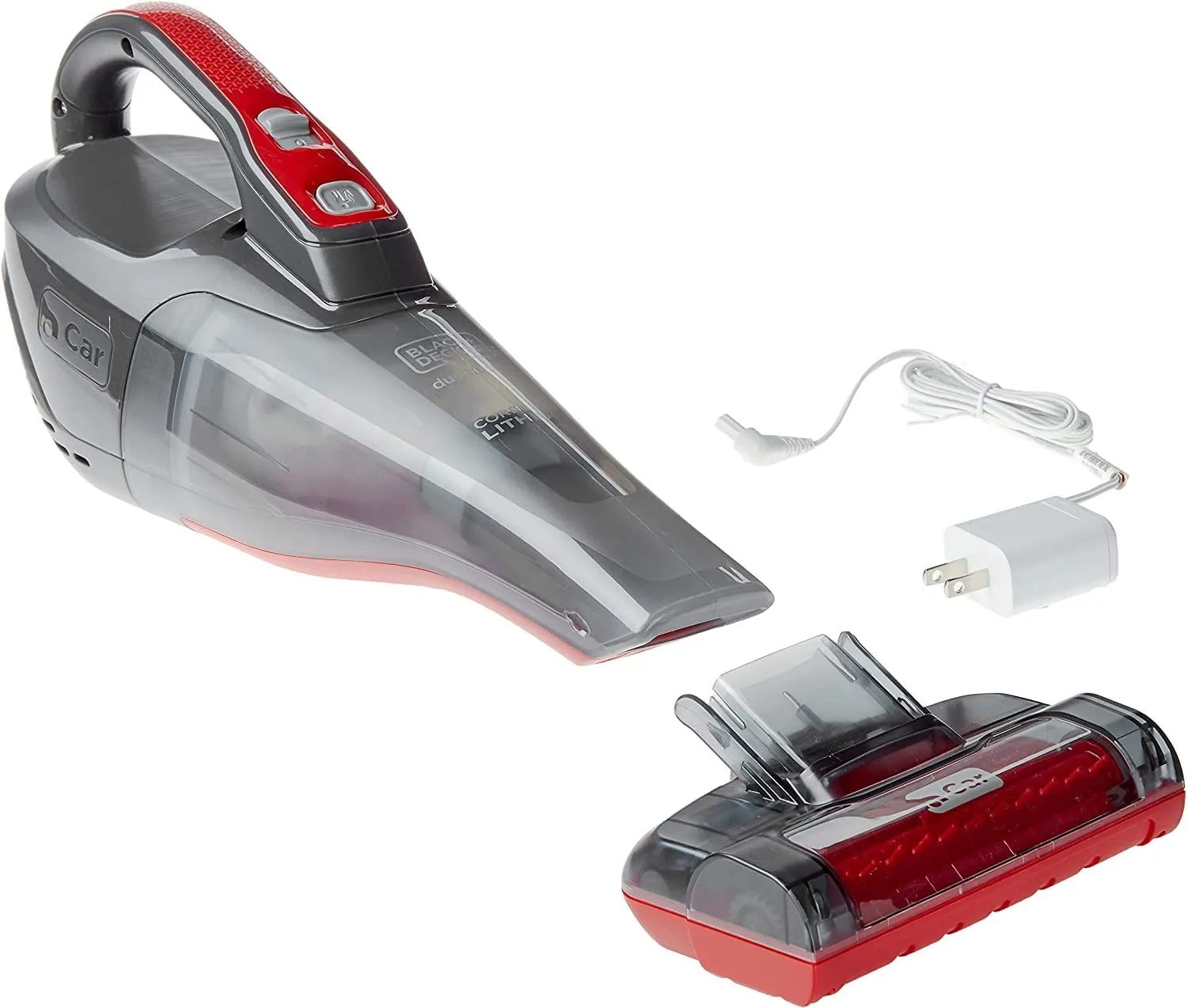 Black+Decker Dustbuster Cordless Handheld Car Vacuum, Gray - Lightweight, Long-Lasting Battery - Image 3