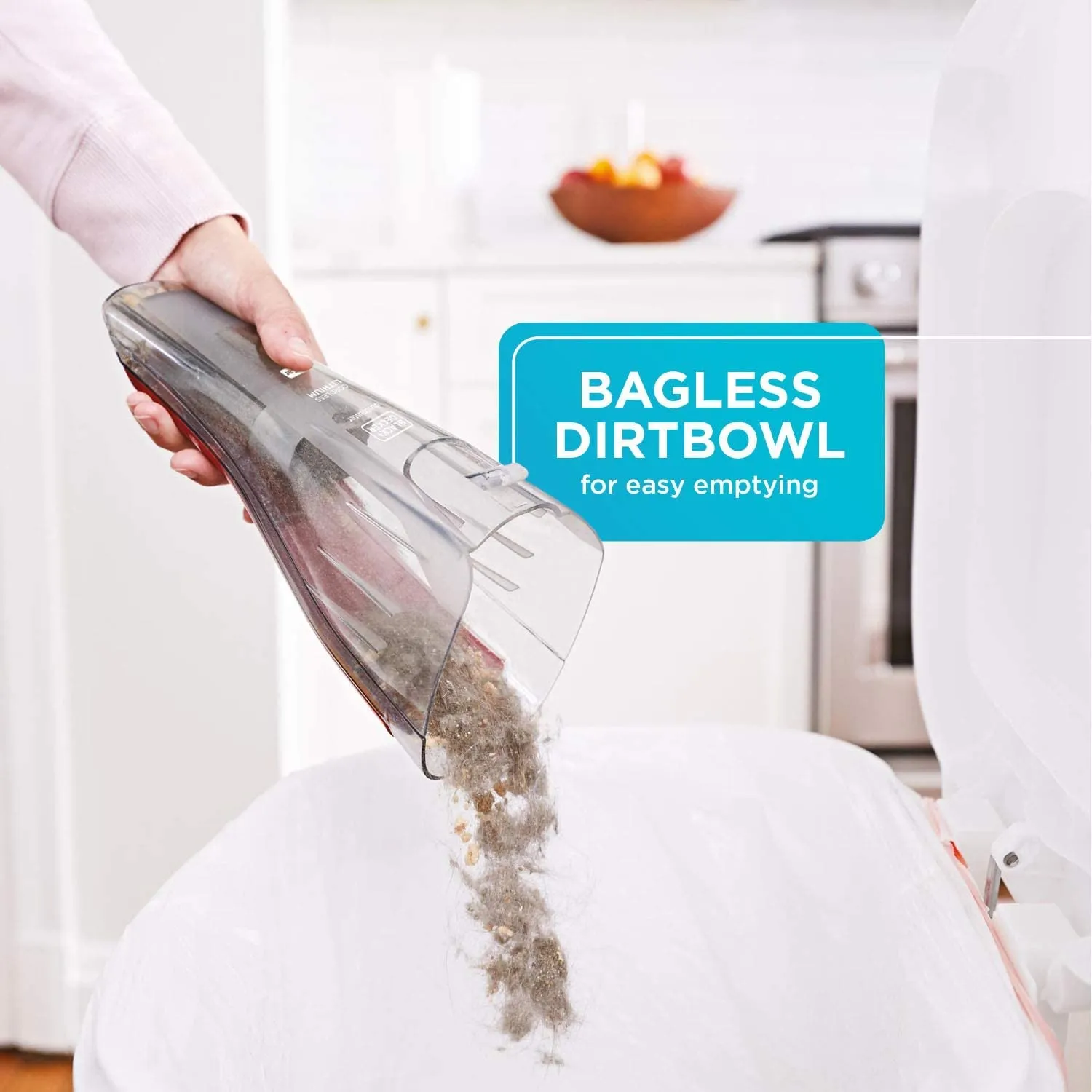 Black+Decker Dustbuster Cordless Handheld Car Vacuum, Gray - Lightweight, Long-Lasting Battery - Image 6