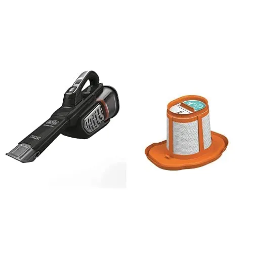 BLACK+DECKER dustbuster Cordless Handheld Vacuum, AdvancedClean+, Extra Long Crevice Tool, Black 1 BLACK+DECKER dustbuster Cordless Handheld Vacuum, AdvancedClean+, Extra Long Crevice Tool, Black