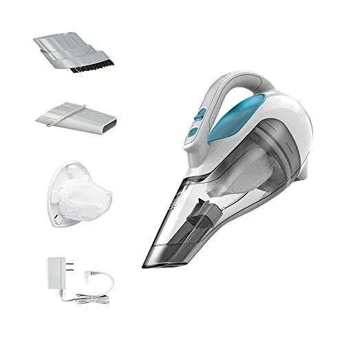 BLACK+DECKER dustbuster Cordless Handheld Vacuum, Flexi Blue/Grey/White - Multi-Surface, Lightweight