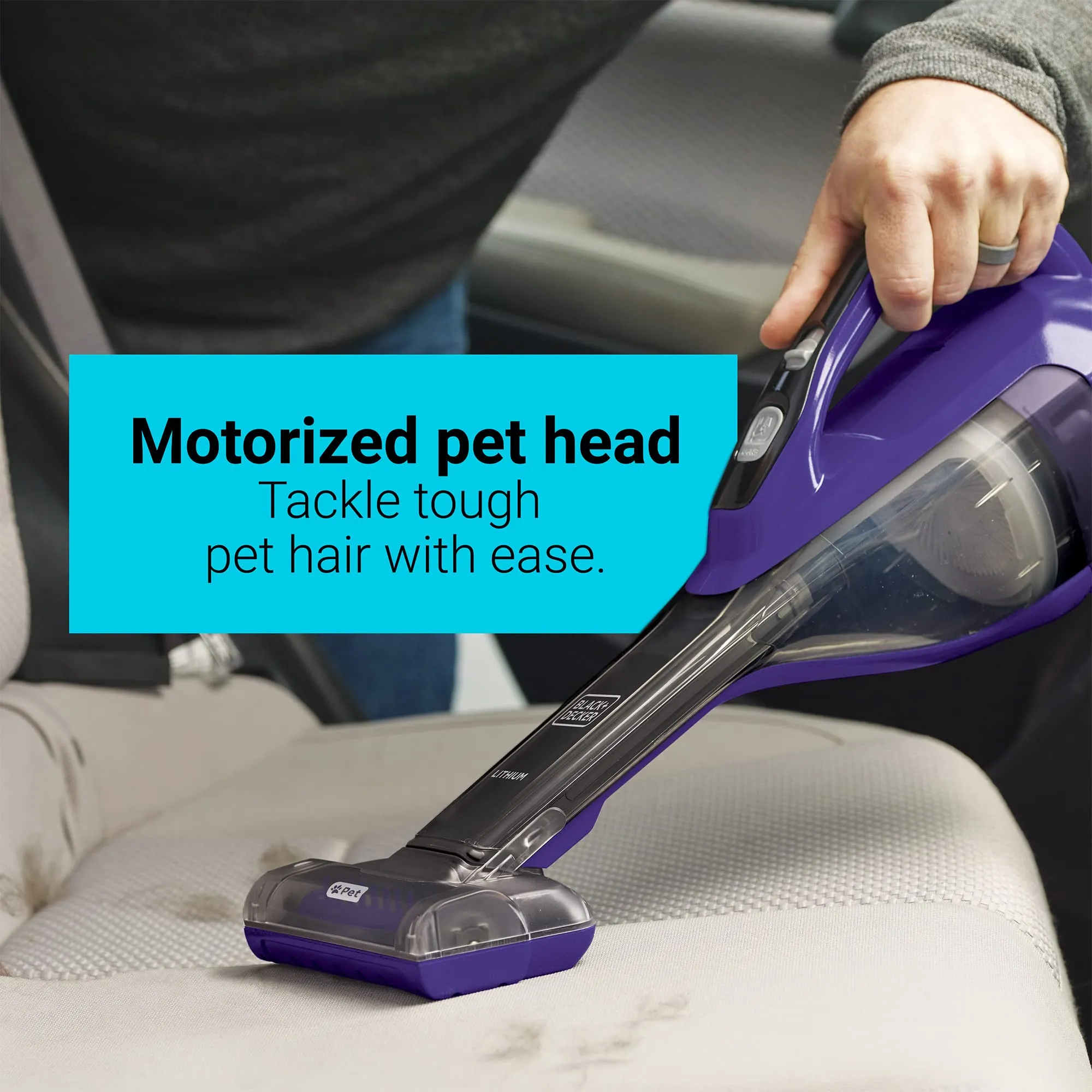 BLACK+DECKER dustbuster furbuster AdvancedClean Cordless Pet Handheld Vacuum - Powerful & Lightweight - Image 3