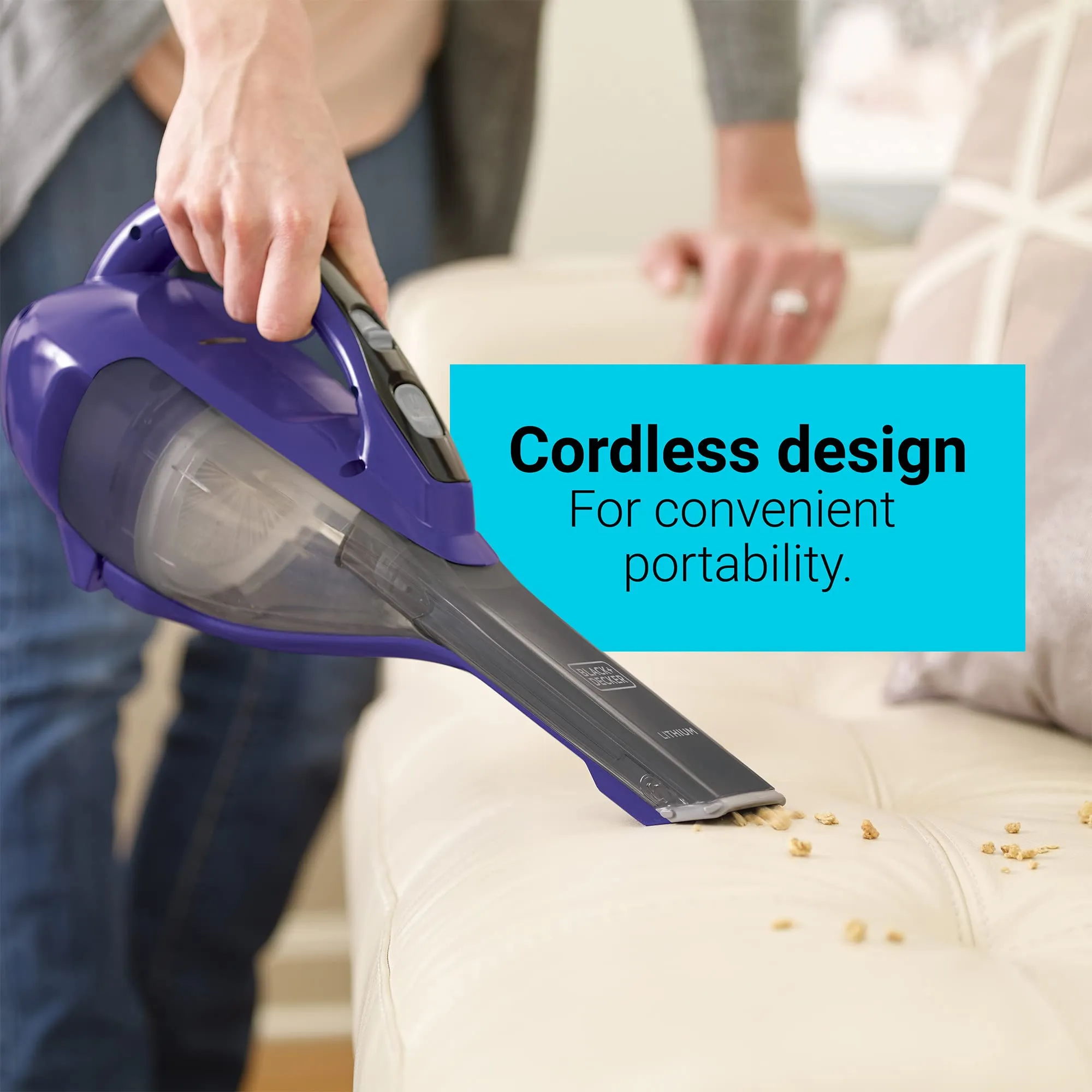 BLACK+DECKER dustbuster furbuster AdvancedClean Cordless Pet Handheld Vacuum - Powerful & Lightweight - Image 6