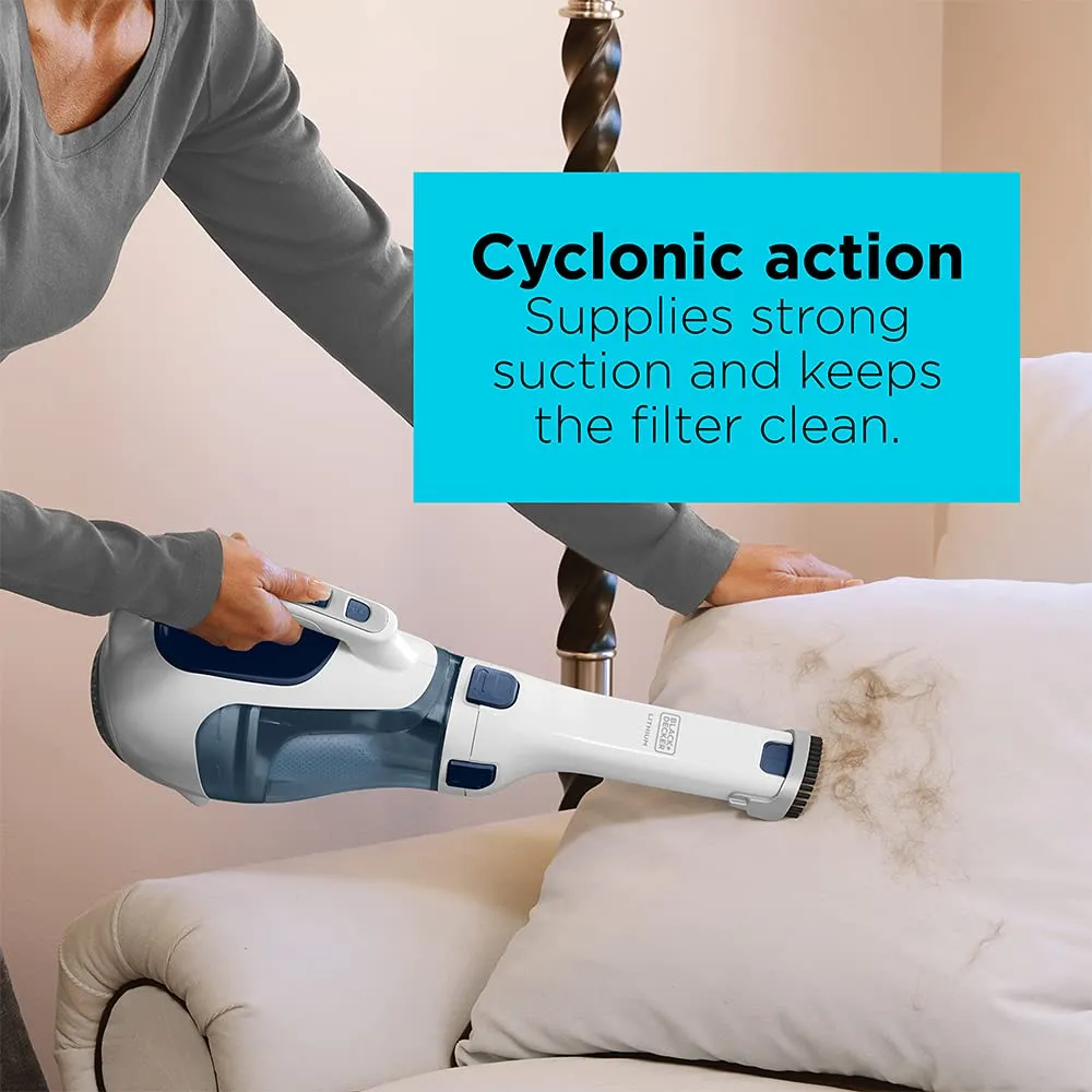 BLACK+DECKER HHVI325JR22 Dustbuster Cordless Hand Vacuum in Ink Blue - Lightweight & Versatile - Image 3