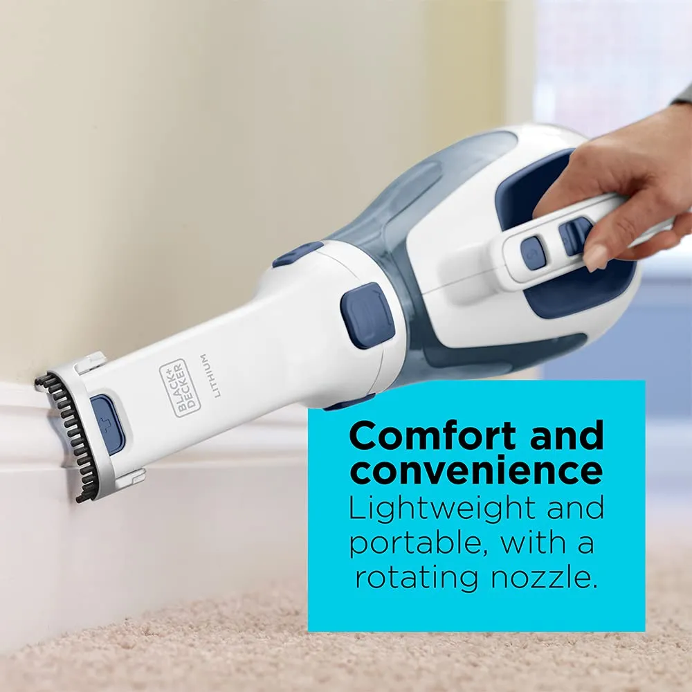 BLACK+DECKER HHVI325JR22 Dustbuster Cordless Hand Vacuum in Ink Blue - Lightweight & Versatile - Image 6