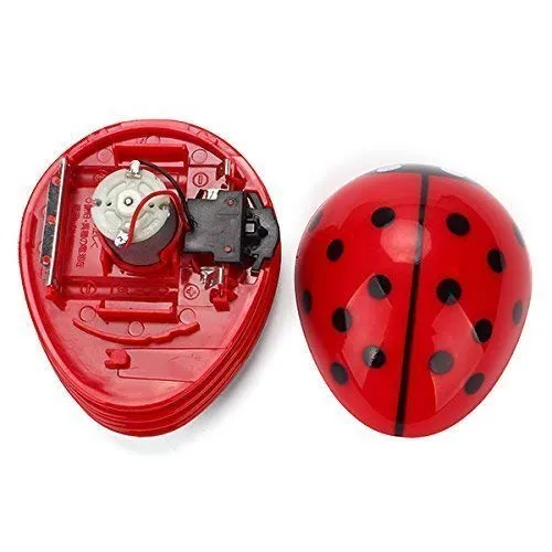 Cute Portable Beetle Ladybug Mini Handheld Vacuum Cleaner - Red Desktop Crumb Sweeper for Office - Image 2