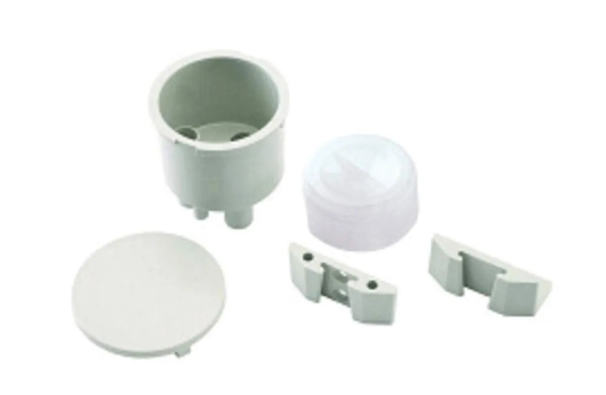 DCI International 5860 Vacuum Canister Kit with Brackets - Gray, Complete Set for Easy Use